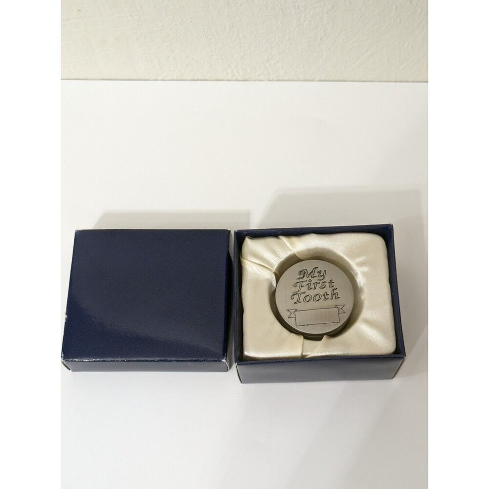 Keepsake Baby Gift Box My First Tooth‎ Silver Plated